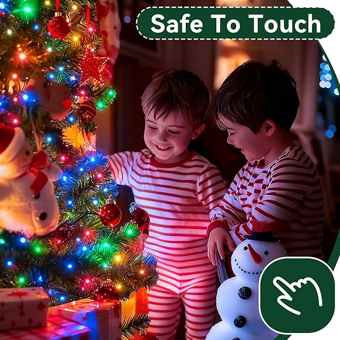 Christmas Lights Indoor Outdoor Waterproof, 132FT 400 LED Multicolor String Lights for House Decorations, Ideal for Christmas Trees, Wedding, and Party