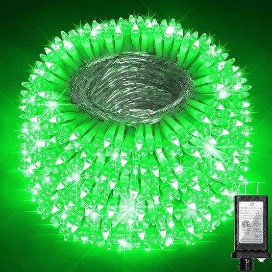 750 LED 256FT Christmas String Lights Outdoor, Christmas Light with 8 Lighting Modes& Timer & Memory, Plug in Outdoor Waterproof Clear Wire Twinkle Light for for Xmas Yard Tree Party Decor Green
