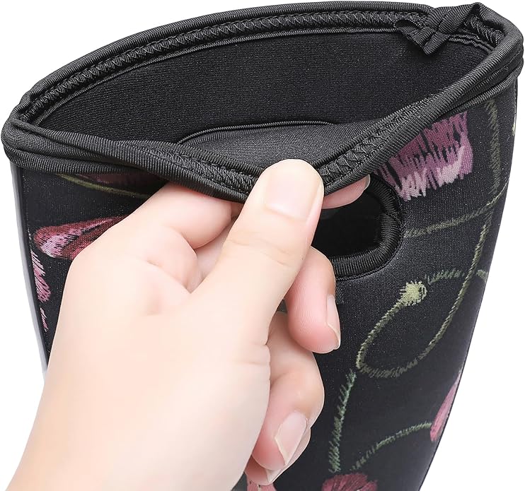 WTW Mid Calf Rain Boots for Women - Waterproof Insulated Neoprene Mud Boots Outdoor Hunting Garden Boots