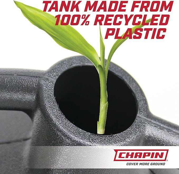 Chapin 47998: 2 Gallon Watering Can for Indoor & Outdoor Plants, 100% Recycled Plastic with Removable Nozzle, Drip-Free Sprinkler Head, Made in USA