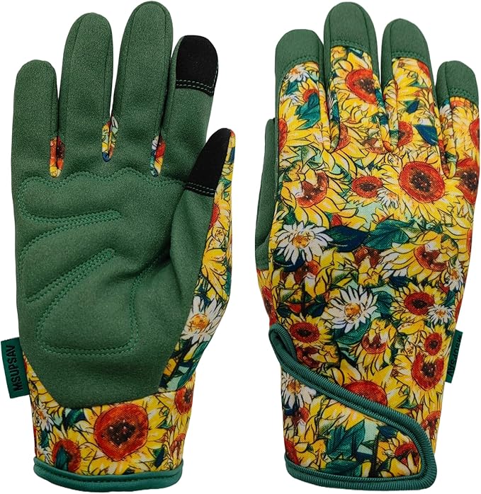 Thorn Proof&Puncture Resistant Gardening Gloves with Grip,Garden Glove for Women, Leather Yard Work Gifts