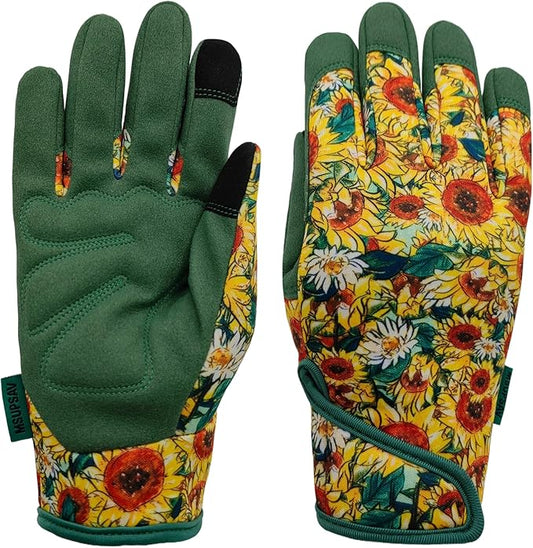 Thorn Proof&Puncture Resistant Gardening Gloves with Grip,Garden Glove for Women, Leather Yard Work Gifts