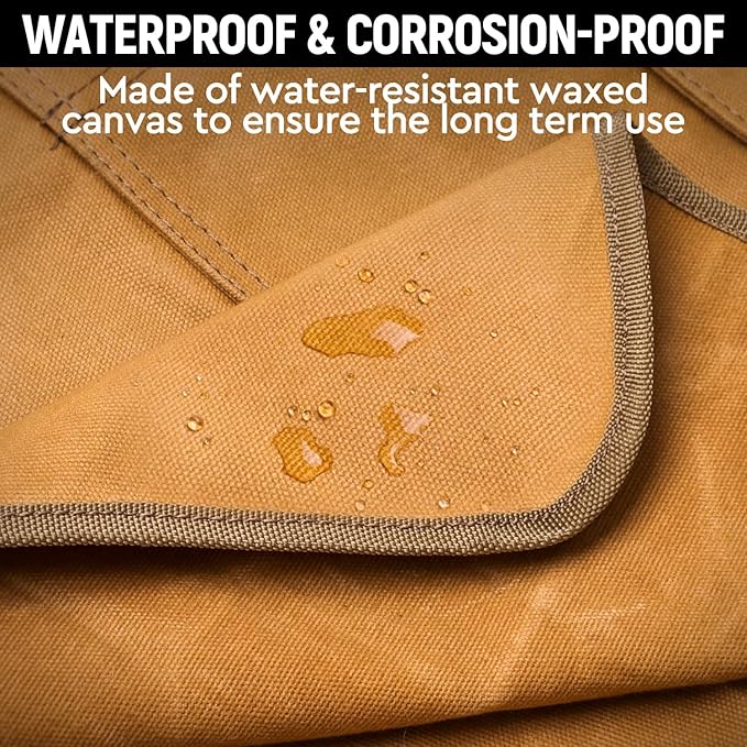 Woodworking Apron for Men, Shop Apron 20 oz Canvas Work Apron with 9 Tool Pockets, Heavy Duty Wood Working Workshop Bib Apron for Carpenter Woodworker Blacksmith, Men Gift, Adjustable to S- 3XL, Khaki