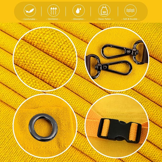 10 Pack Kitchen Aprons, Work Apron, Canvas, Multiple Pockets, Gardening, Painting, BBQ, Artist, Carpenter, Sizes M to XXL, Yellow