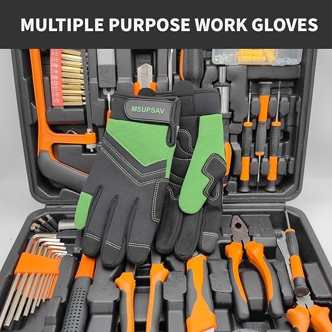 Thorn Proof&Puncture Resistant Gardening Gloves with Grip,Garden Glove for Women, Leather Yard Work Gifts