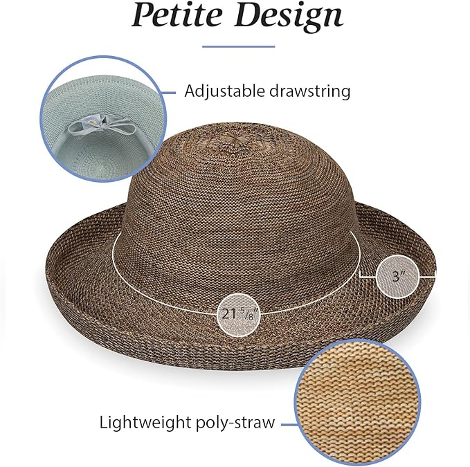 Wallaroo Women’s Victoria Sun Hat – Packable Design | Petite or Medium | Parties, Beach and Outdoor Events