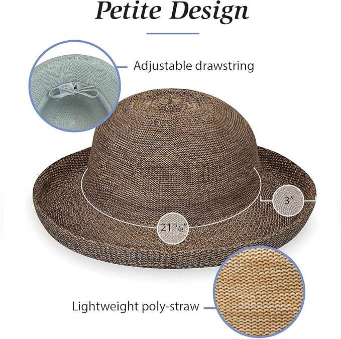 Wallaroo Women’s Victoria Sun Hat – Packable Design | Petite or Medium | Parties, Beach and Outdoor Events