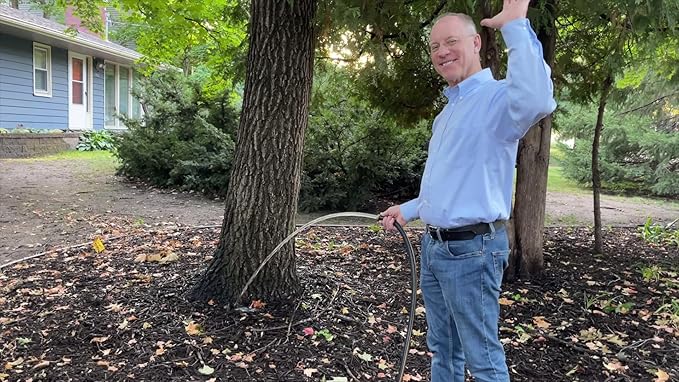 Atlantic Heavy Duty Garden Hose 6 ft x 5/8 Inch Black Color, Short Connection Leader Hose 6' with Solid Brass Connectors (6 Feet)