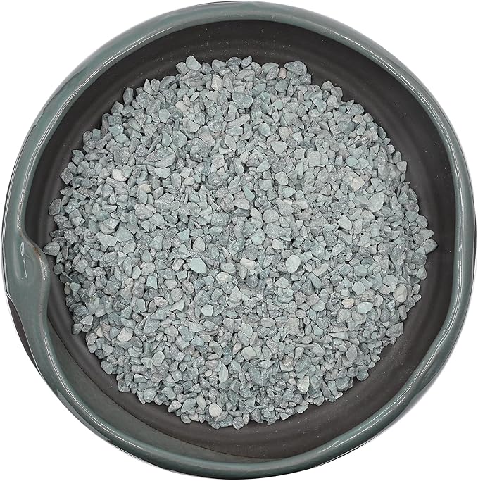 2 LBS Blue Pea Gravel, Natural Succulent and Cactus Gravel Pebbles, Pebbles for Indoor Plants, Natural Gardens Mulching, for Houseplants, for Aquarium Gravel, to Maintain Soil Aeration(4-6mm)
