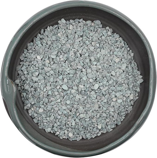 2 LBS Blue Pea Gravel, Natural Succulent and Cactus Gravel Pebbles, Pebbles for Indoor Plants, Natural Gardens Mulching, for Houseplants, for Aquarium Gravel, to Maintain Soil Aeration(4-6mm)