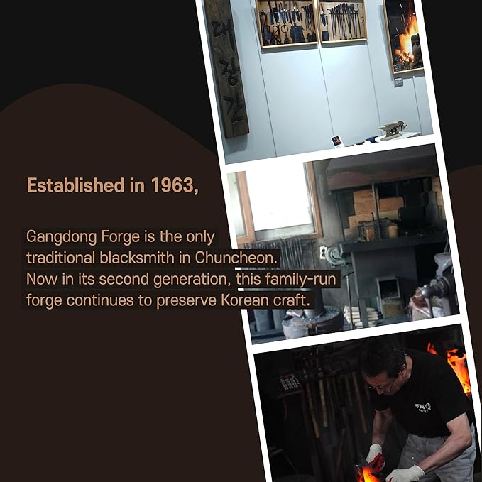 Left-Handed GANGDONG Homi Korean Hand Hoe – Premium All-in-One Gardening Tool for Weeding, Digging, Planting & Cutting – Hand-Forged Heavy-Duty Blade – Ideal Gift for Gardeners & Farmers