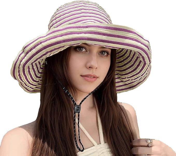 Sun Hat for Men Women UPF 50+ Fishing Hats Waterproof Wide Brim Boonie Bucket Hat for Safari Beach Hiking Garden