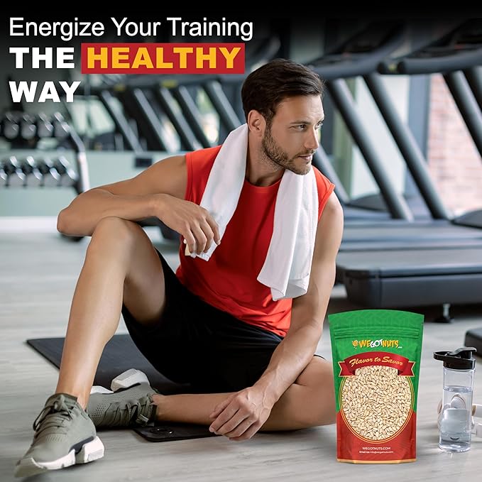 Raw Sunflower Seed Kernels by We Got Nuts - Premium Quality Kosher Shelled Sunflower Seeds - Natural & Healthy Fitness & Diet-Friendly Snack- Raw, Shelled & Unsalted- Air-Tight Resalable Bag- 5 lbs