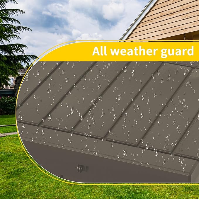 50 GallonOutdoor Storage Box,Resin Deck Boxes Waterproof, IndoorOutdoor Bin for Package Delivery, Patio Cushions, Gardening Tools, Lockable, UV Resistant