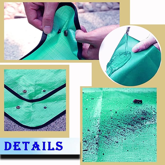 2 PCS Plant Repotting Mat for Indoor Plants, 43" X 29" Thickened Foldable Waterproof Plant Potting Tray and Mess Control, Portable Potting Mat Gardening Tray for House Plants Succulents, Extra Large