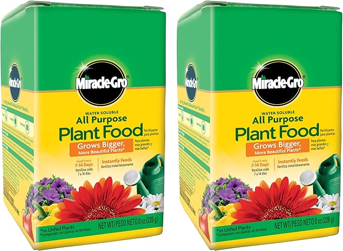Miracle-Gro Water Soluble All Purpose Plant Food 8 oz., 2-Pack