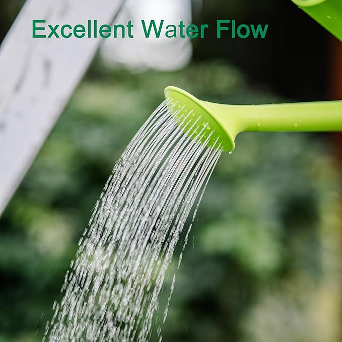 1 Gallon Watering Can Outdoor, Watering Can for Indoor & Outdoor Plants, Flower with Detachable Sprinkler Head