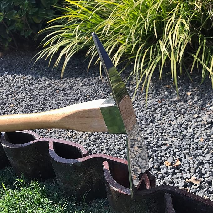 Pick Mattock Hoe, Pick Axe Tool Pick Axes for Digging Pick Axe Simple Practical Fine Workmanship Stainless Steel Wood Material Digging Tools