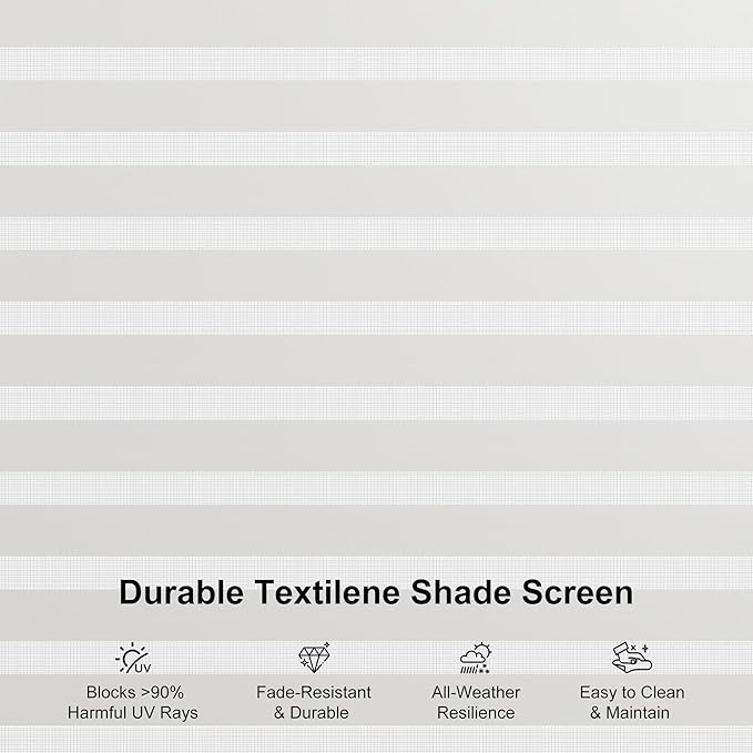 PURPLE LEAF Louvered Pergola 10' x 14' Outdoor Aluminum Pergola with Hidden Drainage System and Shade Screen Patio Hardtop Small Pergolas with Adjustable Roof for Patio Dining Side Yard Terrace Lounge