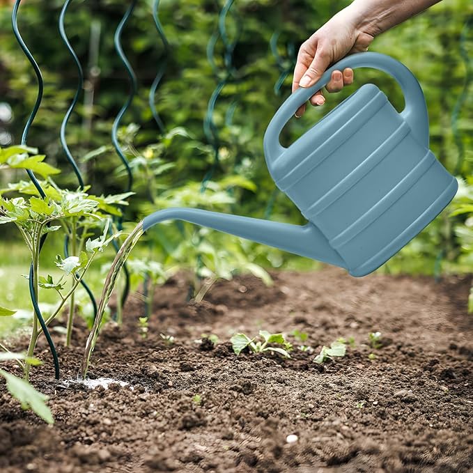 Watering Can - for Indoor Plant Garden - 1/3 Gallon - Grey
