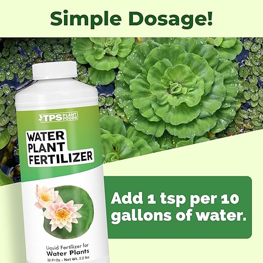 Water Plant Fertilizer, Complete Liquid Water Plant Food, 32 oz (1 Quart)