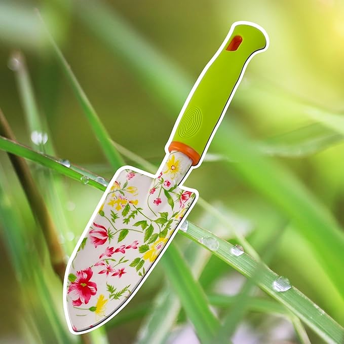 Gardening Tools – 42 Piece Premium Gardening Tool Set,Heavy Duty Hand Tools with Fashion Garden Tools Organizer Handbag,Rust-Proof Gardening Tool Kit, Ideal Gardening Gifts for Women(Pink Floral)