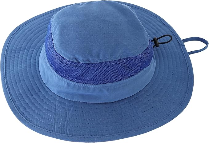 Connectyle Kids Wide Brim Sun Hat for Toddler Boys Girls Breathable Bucket Hat for Fishing Hiking UPF 50+ Protection Sun Hat