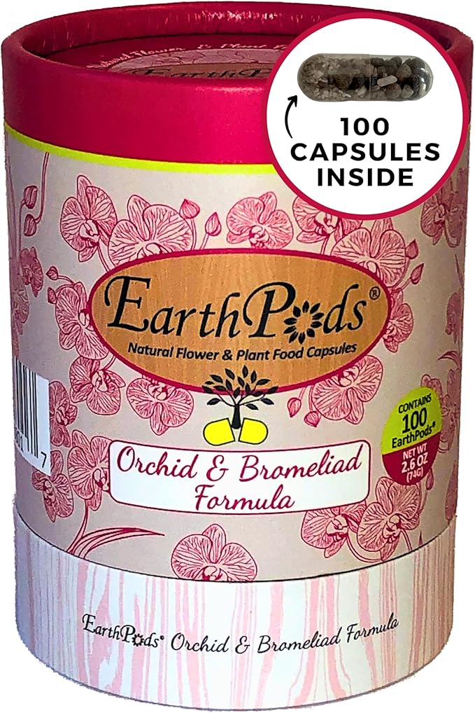 100 EarthPods - Bio Organic Orchid Fertilizer Spikes – Orchid Food Sticks – Premium Formula – Hand Made in USA