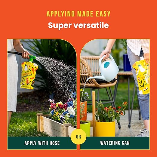 Sunday WonderFert 2 Pack - All-Purpose Liquid Fertilizer - 10-2-6 NPK Outdoor & Indoor Fertilizer - for New and Established Flowers, Veggies, Trees, Shrubs & Indoor Plants - Covers up to 1600 Sq Ft