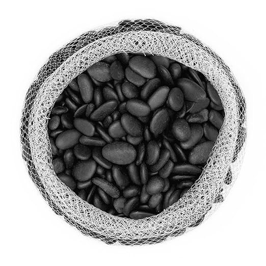 Royal Imports 5LBS River Rocks Decorative Ornamental Pebbles, Garden Landscaping Stones, Natural Gravel Filler for Plants, Vases, Succulents, Home Decor, Arts, Crafting, Animal Habitat - Small Black