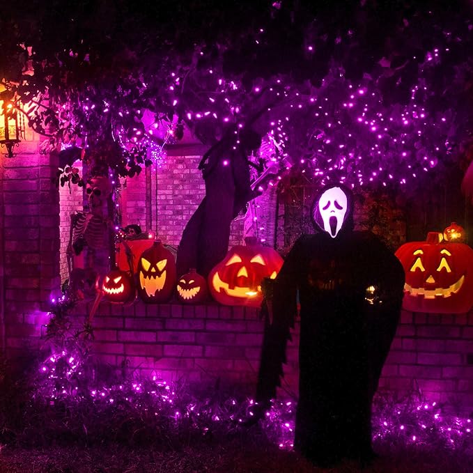 500 LED Pink Christmas Lights,164 FT Outdoor Fairy Lights Plug in, Pink String Lights with 8 Twinkle Modes for Indoor Outdoor Bedroom, Yard, Wedding, Valentines Day Decoration