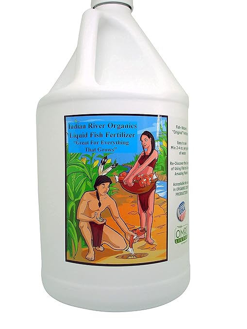 Fish Fertilizer - Omri Listed Hydrolyzed Fish Fertilizer for Plants (1 Gallon)
