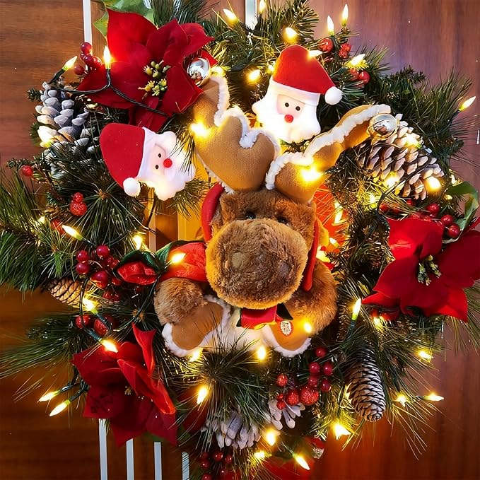 Christmas Lights 66ft 200 LED Battery Operated String Lights with Timer Memory Function or Battery Powered Waterproof Fairy Light for Indoor Outdoor Decoration