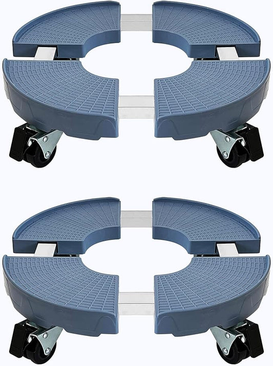 CASIMR 2 Pack Plant Stand with Wheels, Adjustable 15-20" Heavy Duty Plant Caddy with Casters, Indoor Outdoor Large Potted Planter Cart Dolly, Rolling Plant Stand for Flower Pot, 440lb Capacity