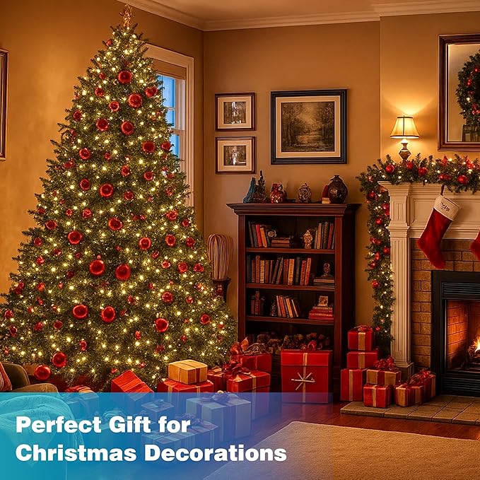 Christmas Lights 1200 LED 394 FT, IP67 Waterproof Christmastree Lights with 8 Modes, Remote Control 3 Timers & Memory Function Xmas Decorations for House and Holiday (Warm White)