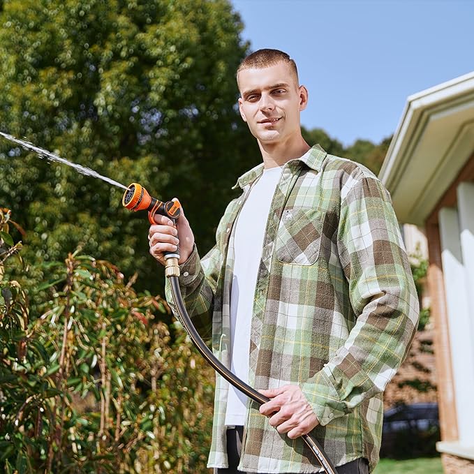 Giraffe Hybrid Leader Hose 5/8" x 6ft Custom Length, No Kink, Flexible, Leakproof Water Hose with Female to Female Fittings, 600 Burst PSI