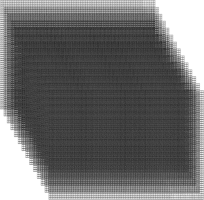 15 Pcs Flower Pot Hole Mesh Pad, 11.8 * 7.8 Inch Bonsai Pot Mesh, Bonsai Pot Bottom Grid Mat Mesh, Plant Drainage Screens Gasket, Keep Bonsai Soil from Flowing Away (Black)