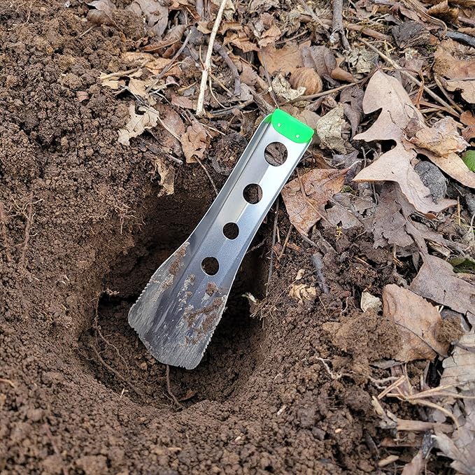 Ultralight Backpacking Trowel, 0.48 oz (13.5g) Neon Green