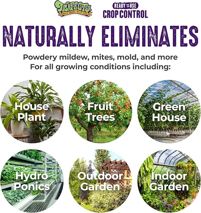 Trifecta Crop Control Insecticidal Soap for Plants | All Natural Fungicide for Plants | Spider Mite Killer Indoor Plants, Food Safe Commercial Grade Pesticide, Herbicide, Spider Mites Spray for Plants