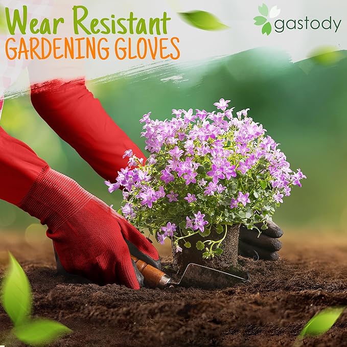 Long Sleeve Gardening Gloves Women and Men - Long Cuff Garden Gloves, Multipurpose Heavy Duty Outdoor and Indoor