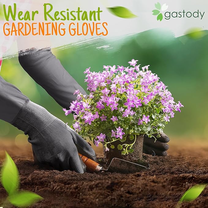 Long Sleeve Gardening Gloves Women and Men - Long Cuff Garden Gloves, Multipurpose Heavy Duty Outdoor and Indoor