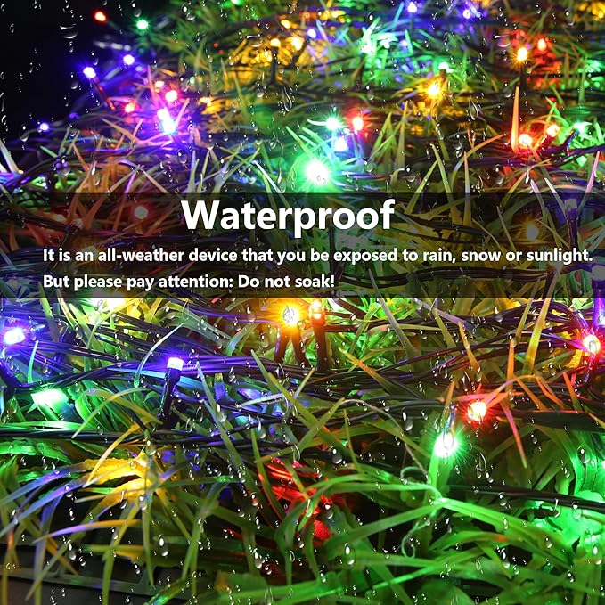Joomer Color Changing Christmas Lights, 164FT 500 LED String Lights with Remote Timer Dimmable Fairy String Outdoor Waterproof for Christmas Decoration (Warm White to Multicolor)