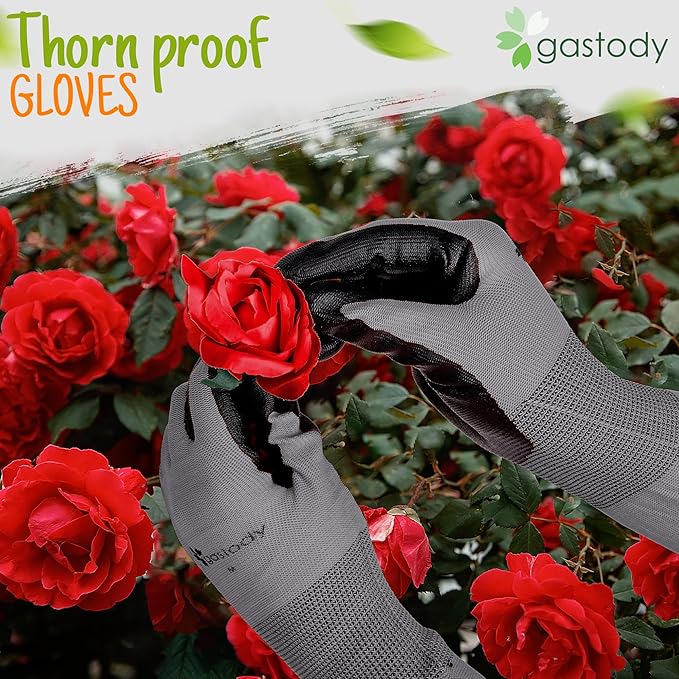 Long Sleeve Gardening Gloves Women and Men - Long Cuff Garden Gloves, Multipurpose Heavy Duty Outdoor and Indoor
