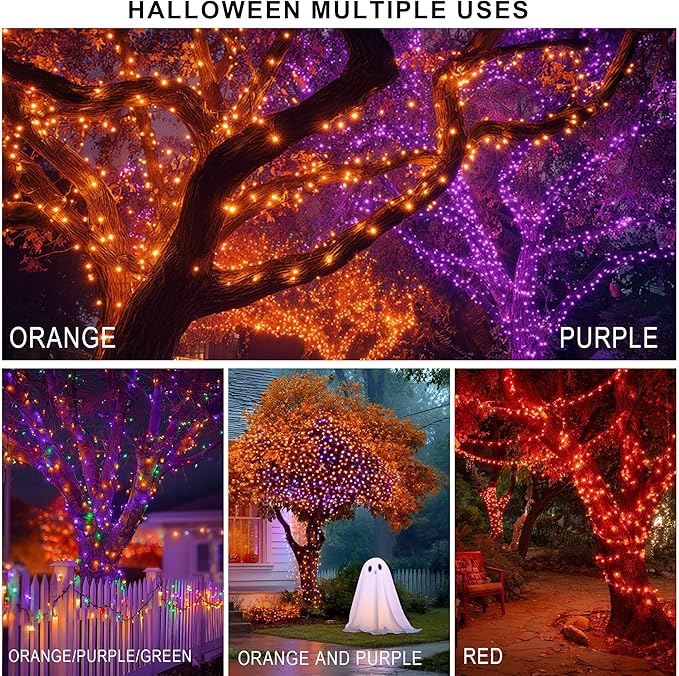 TW SHINE Smart Color Changing Christmas Lights Outdoor, 328FT 1000 LED RGB Halloween String Lights with Remote & App Control & Timer Waterproof for Indoor Holiday Xmas Tree Wedding Decorations