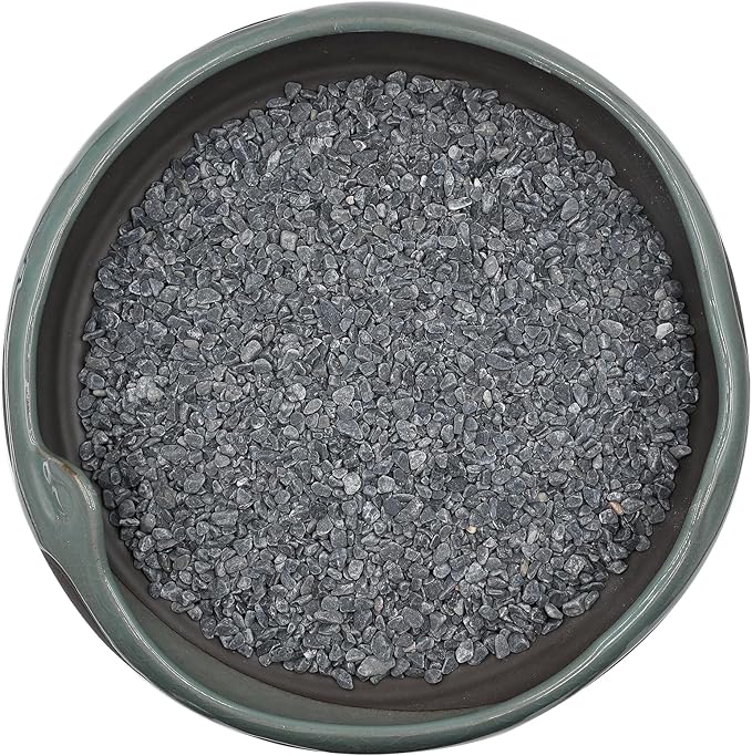 2 LBS Black Pea Gravel, Natural Succulent and Cactus Gravel Pebbles, Pebbles for Indoor Plants, Natural Gardens Mulching, for Houseplants, for Aquarium Gravel, to Maintain Soil Aeration(4-6mm)