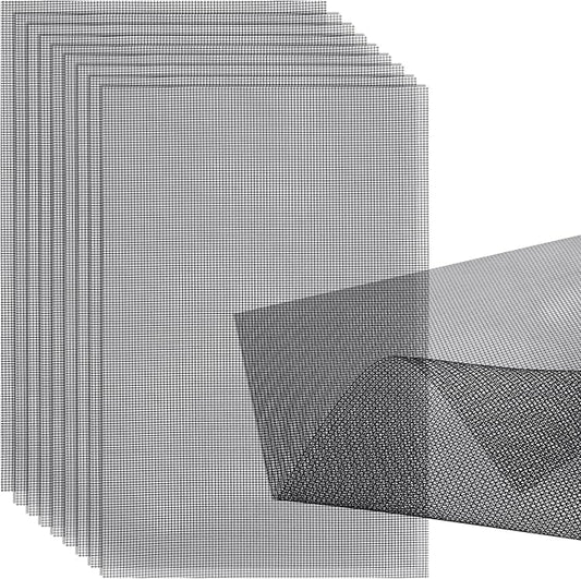 10pcs Flower Pot Hole Mesh Pad, 11.8x7.8 Inch Bonsai Mesh Drainage Screens Plant Pot Drainage Mesh Plant Screen Mesh Preventing Soil Leakage