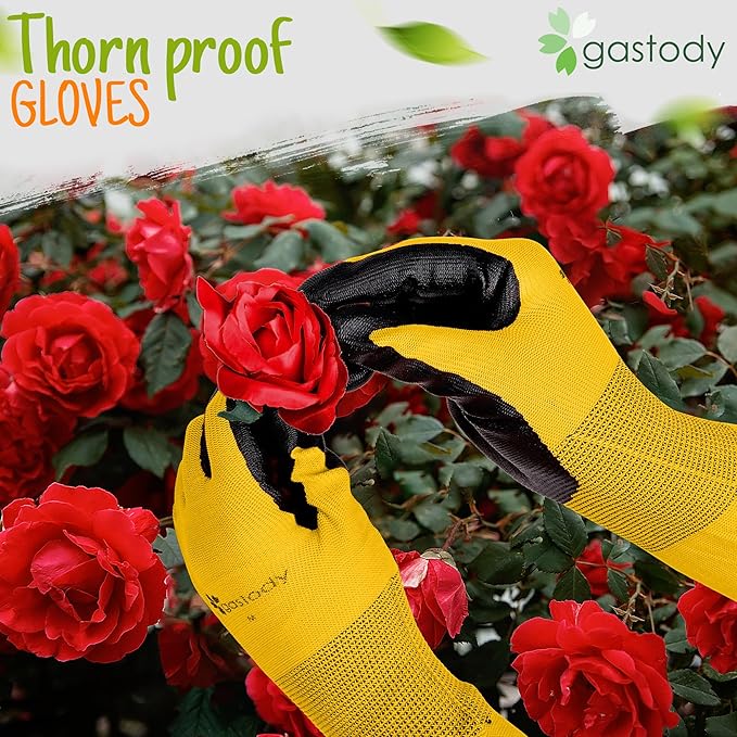 Long Sleeve Gardening Gloves Women and Men - Long Cuff Garden Gloves, Multipurpose Heavy Duty Outdoor and Indoor