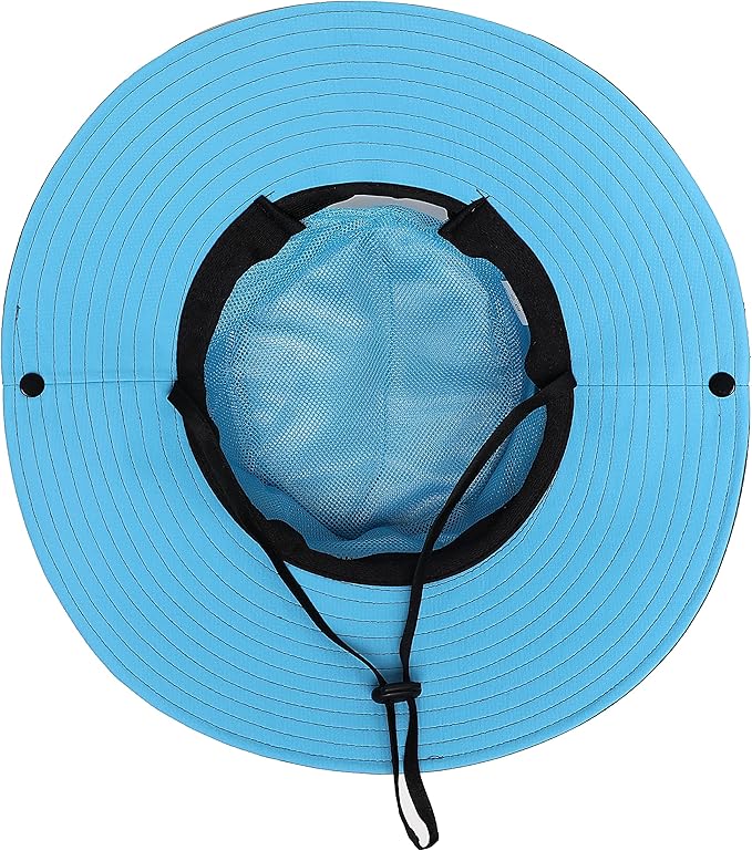 Womens Summer Sun Hat Beach Hat Wide Brim Outdoor UV Protection Hat Foldable Cool Mesh Ponytail Bucket Hat