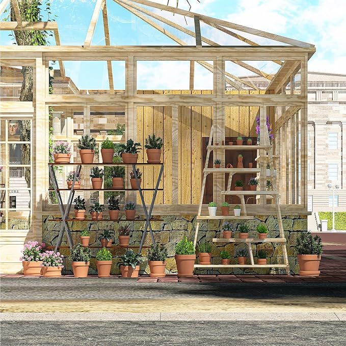 Fcacti 6 Pack Terra Cotta Pots with Saucer, 4.5 Inch Clay Planters for Indoor/Outdoor Plants, Drainage Hole, Succulent, Cactus, Flower Pots