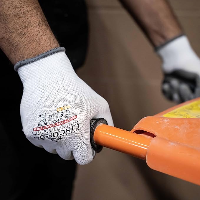 linconson 12 Pack Safety Performance Series Construction Mechanics Work Gloves